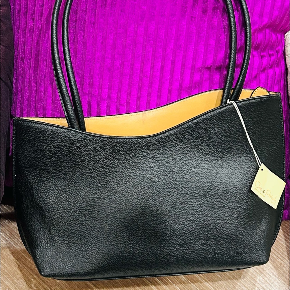 Leather Cleo & Patek Paris Black bag